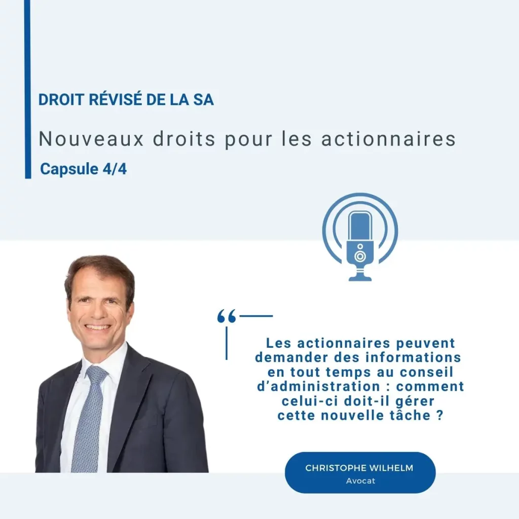 Capsule sur les nouveaux droits des actionnaires