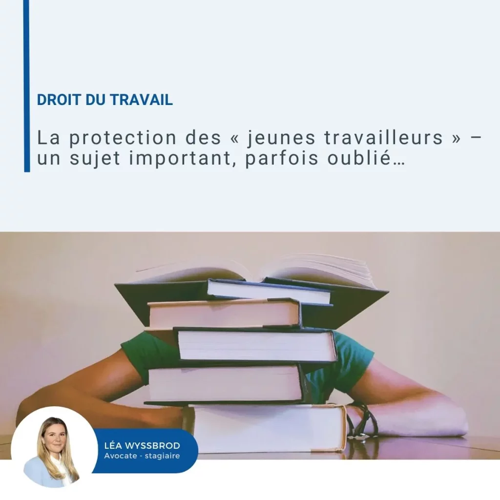 Visuel sur la protection des jeunes travailleurs