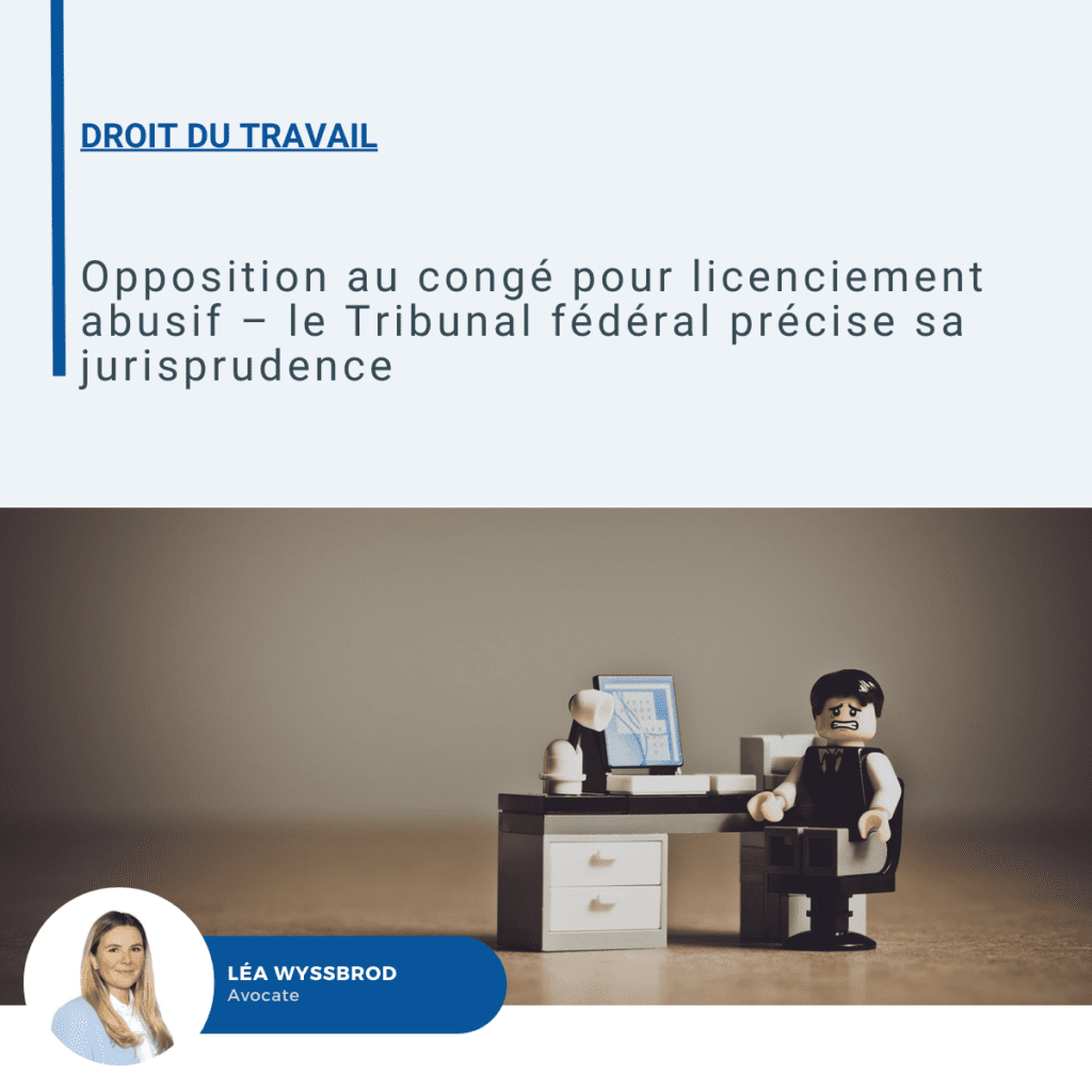 Visuel sur le licenciement abusif et l'opposition au congé