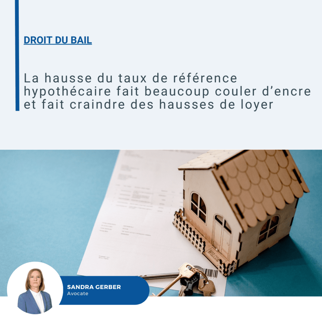 Visuel sur le taux de référence hypothécaire et les loyers