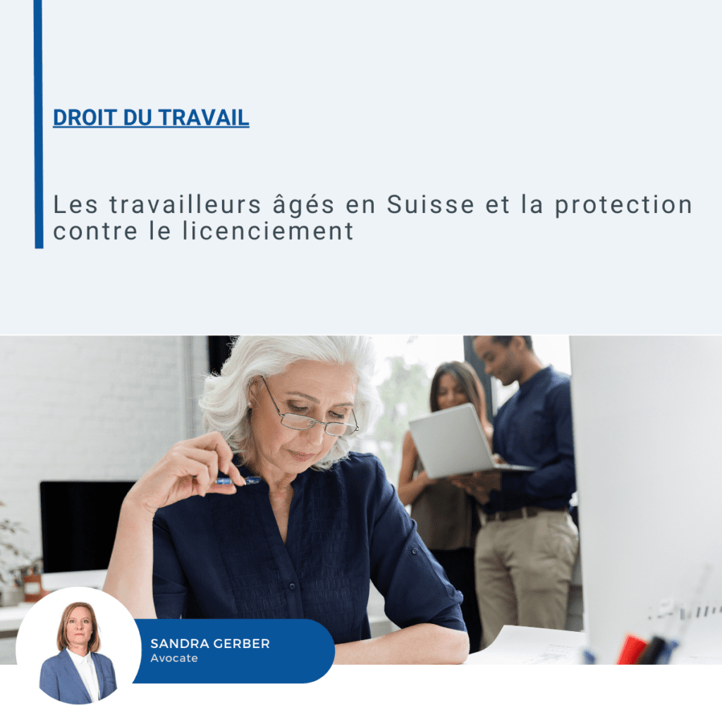Visuel sur les travailleurs âgés et la protection contre le licenciement