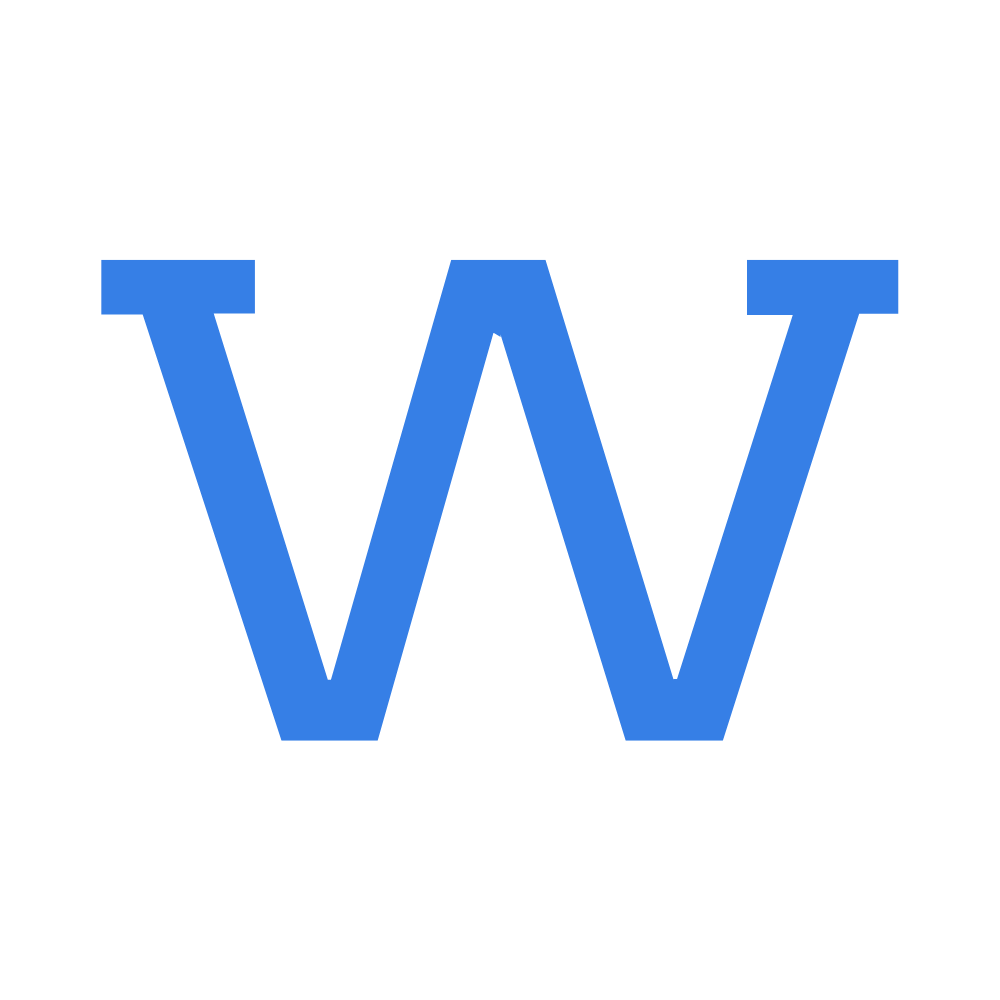Logo W bleu de Wilhelm Avocats