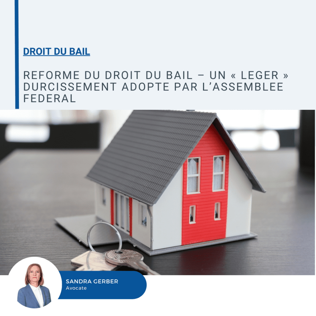 Visuel sur la réforme du droit du bail