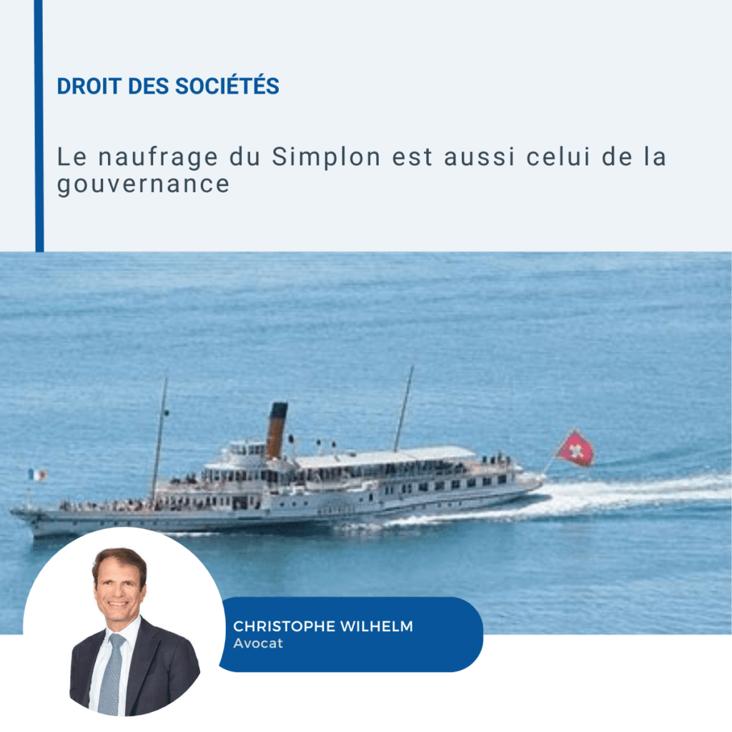Le naufrage du Simplon est aussi celui de la gouvernance