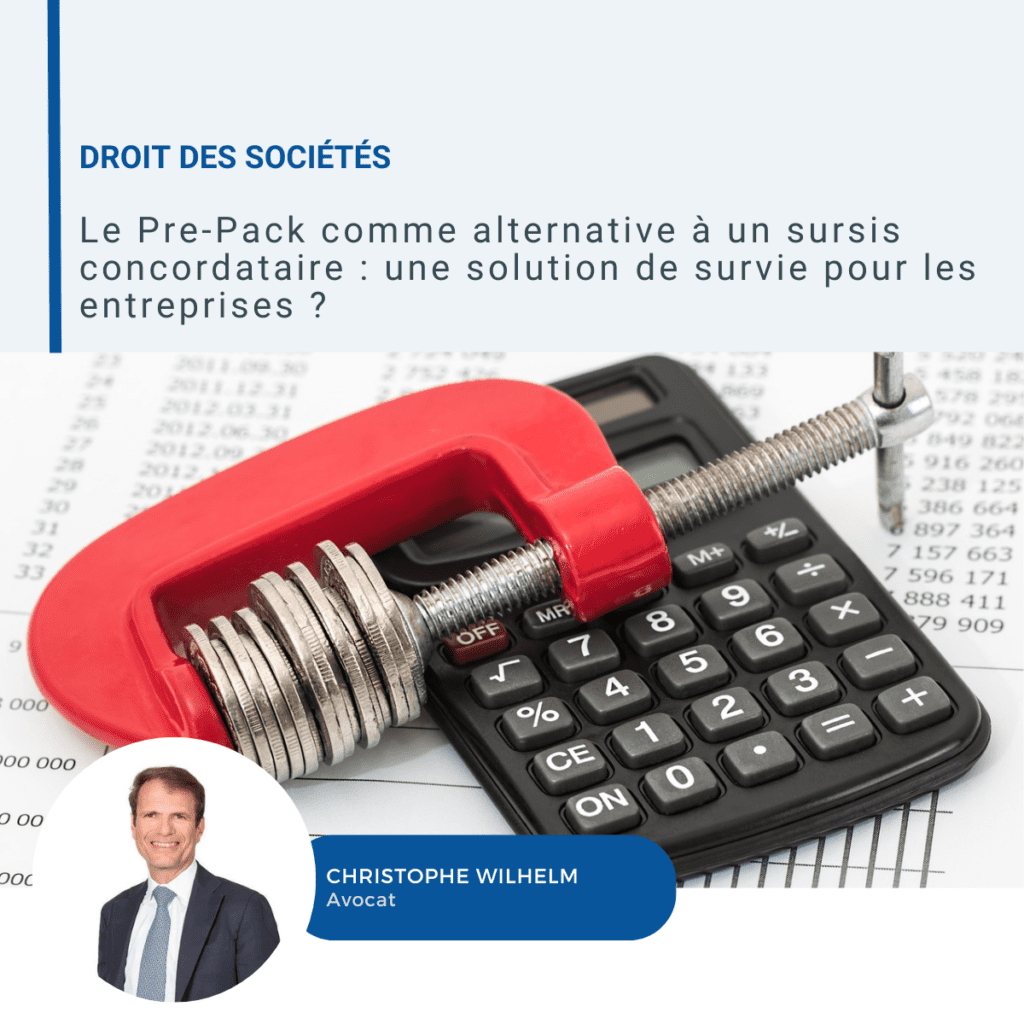 Visuel d?article sur le pre-pack et le sursis concordataire