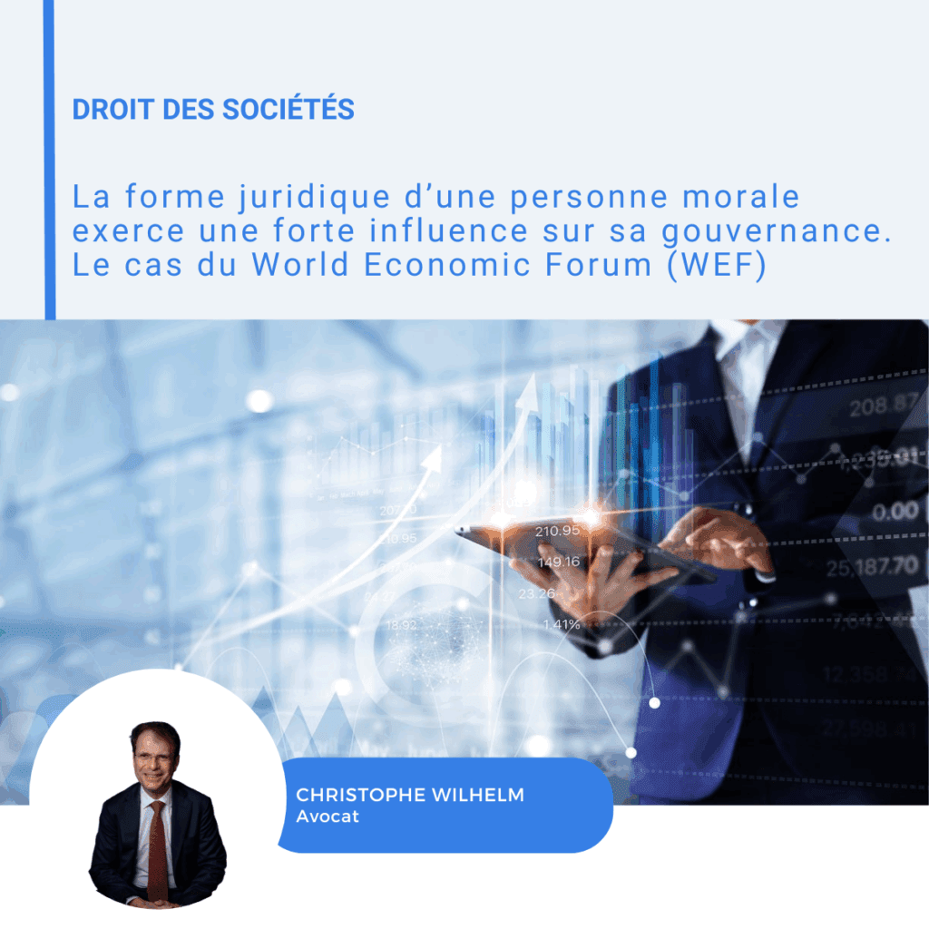 Visuel LinkedIn sur la forme juridique et la gouvernance des personnes morales
