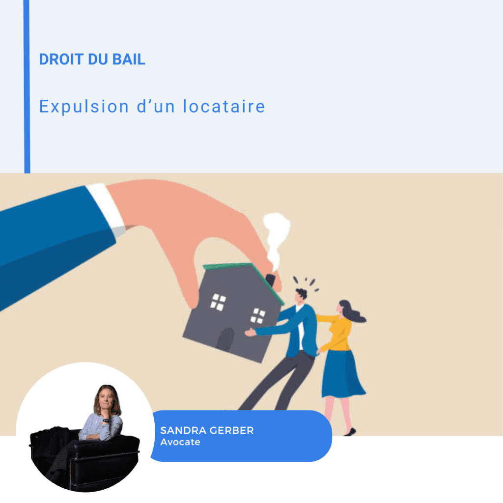 Visuel LinkedIn sur l'expulsion d'un locataire