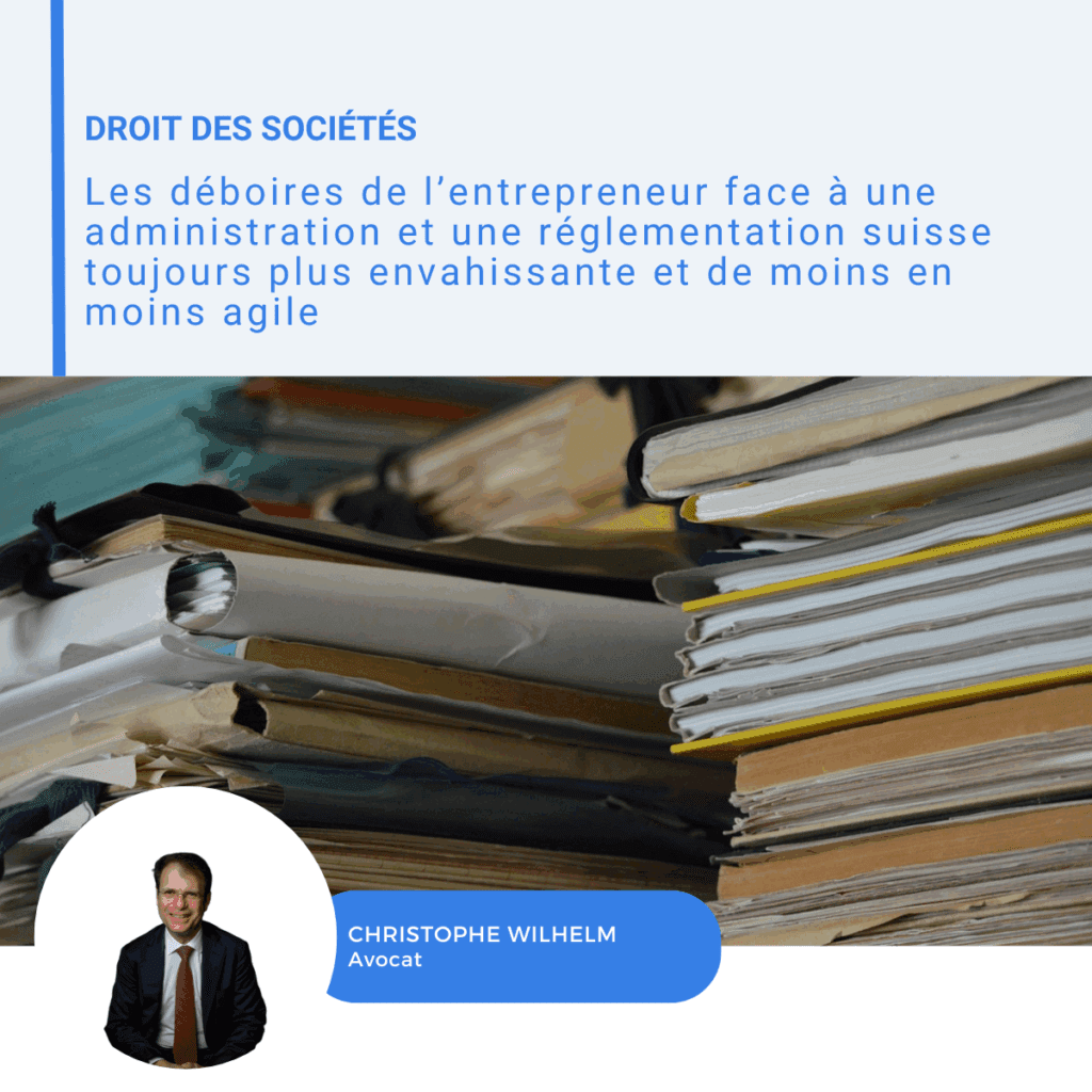 Visuel LinkedIn sur les difficultés des entrepreneurs face à l'administration suisse