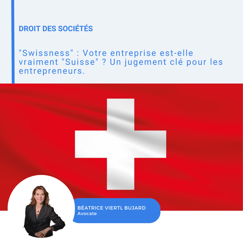 Visuel LinkedIn sur la Swissness et l'identité suisse d'une entreprise