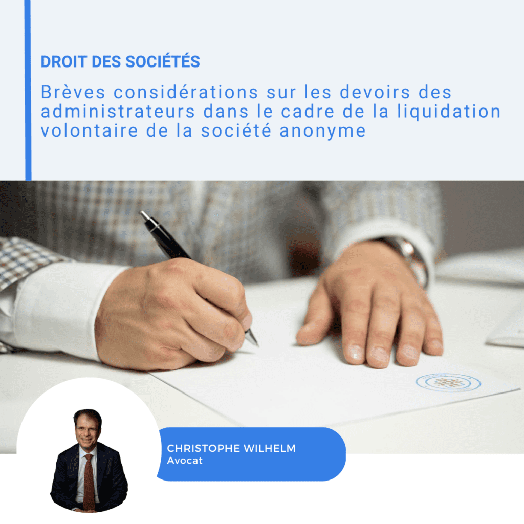 Visuel LinkedIn sur les devoirs des administrateurs lors d'une liquidation volontaire