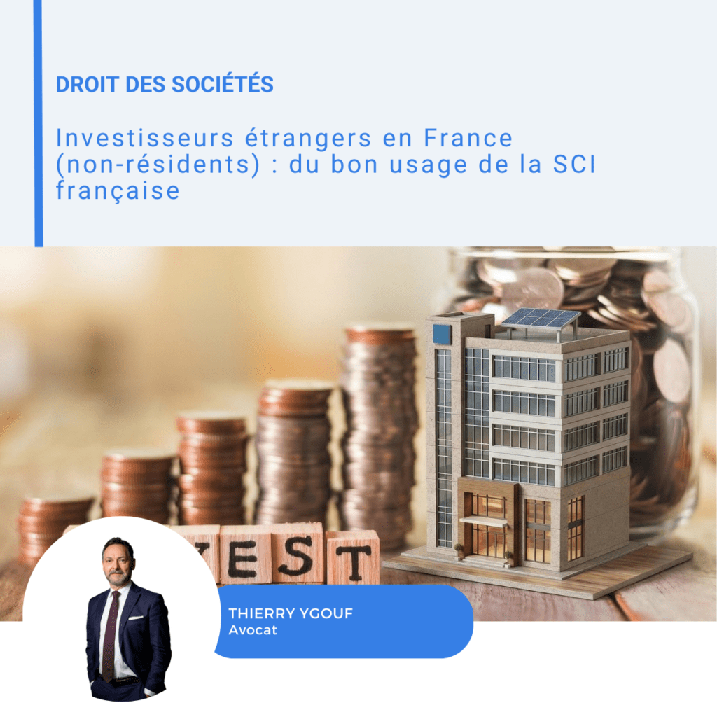 Visuel LinkedIn sur la SCI française pour investisseurs étrangers non-résidents