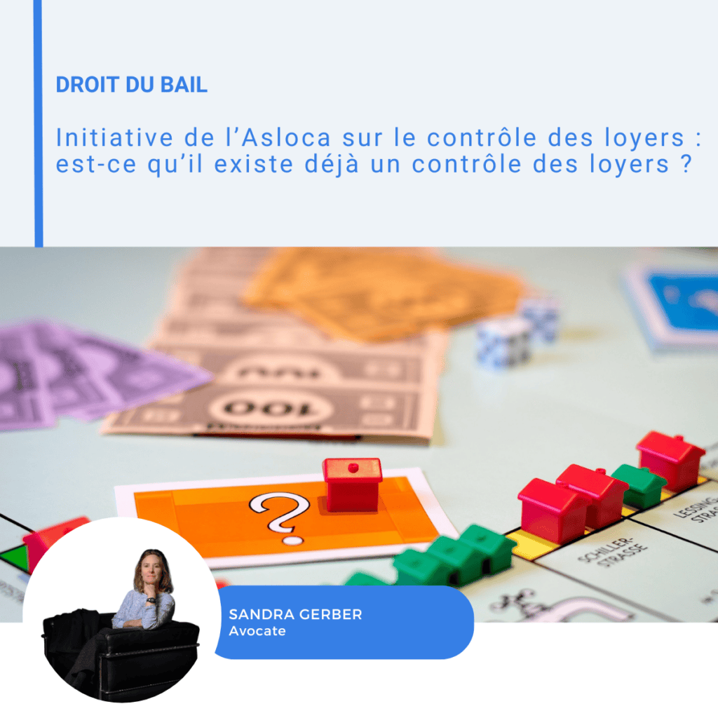 Visuel LinkedIn sur l’initiative de l’Asloca et le contrôle des loyers
